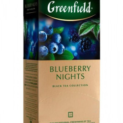 Чай чёрный Blueberry nights, 25x1.5Г