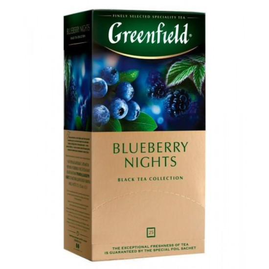 Чай чёрный Blueberry nights, 25x1.5Г