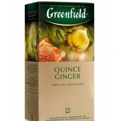 Чай травяной ароматизированный в пакетиках Greenfield Quince Ginger, 25x1.5г