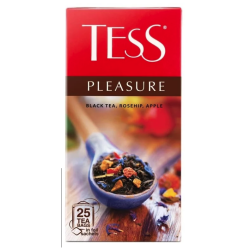 Melnā tēja TESS Pleasure 25 gab.x1.5g