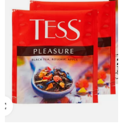 Melnā tēja TESS Pleasure 25 gab.x1.5g
