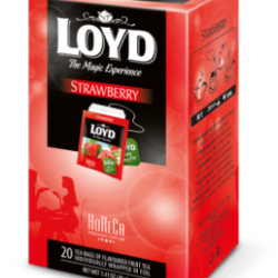 Augļu tēja LOYD ar zemenēm, 20 maisiņi