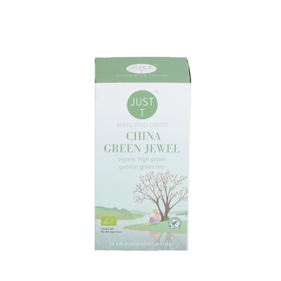 Zaļā tēja Just T, China Green jewel Bio 20x2g