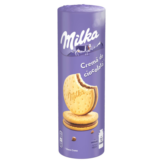 Biskvīta cepumi Milka Choco Creme, ar šokolādes krēma pildījumu, 260g