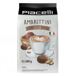 Biskvīta cepumi Piacelli Amarettini, ar kakao garšu, 200g
