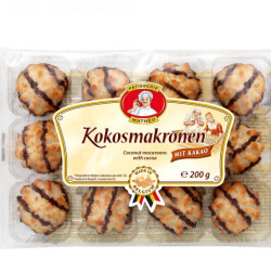 Кокосовые печенье с какао 200г