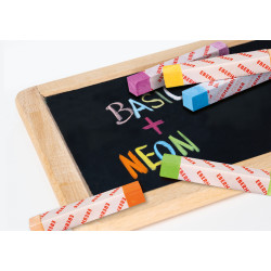 Меловыекарандаши Colori NeonBasic 12шт без пыли