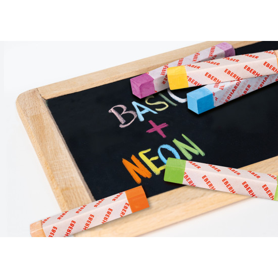 Меловыекарандаши Colori NeonBasic 12шт без пыли
