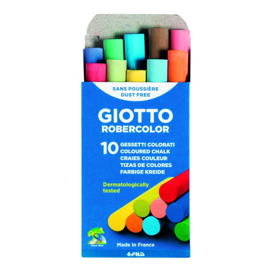 Мелки Giotto Robercolor 10шт яркие цвета