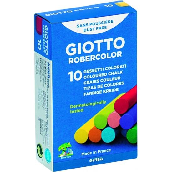 Мелки Giotto Robercolor 10шт яркие цвета