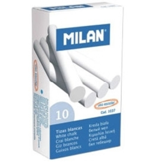 Мел Milan круглый белый 10шт