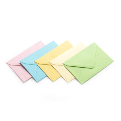 Конверты Galeria Papieru "Pastel Mix", Assorted Pastel, Элегантный Стиль.