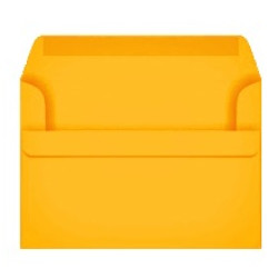 Конверт цветные, ассорти, C6, 114x162mm, sun yellow