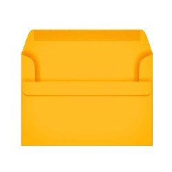 Конверт цветные, ассорти, C6, 114x162mm, sun yellow