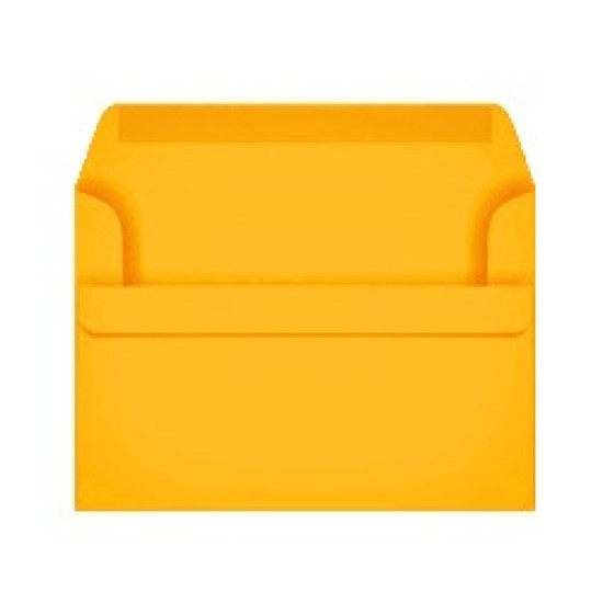 Конверт цветные, ассорти, C6, 114x162mm, sun yellow