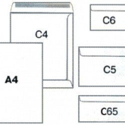 Конверты College "C4", White, Самоклеящиеся