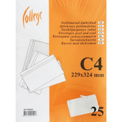Конверты College "C4", Белый, Самозаклеивающиеся