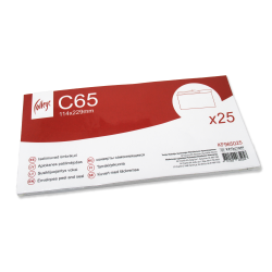 Конверты College "C65", White, Самоклеящиеся