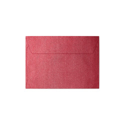 Krāsainas aploksnes Galeria Papieru Pearl C6 120g/m2, 10gab/iep, Red