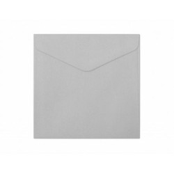 Krāsainas aploksnes Galeria Papieru Pearl, 160x160mm, 150g/m2, 10 gab/iep., Silver