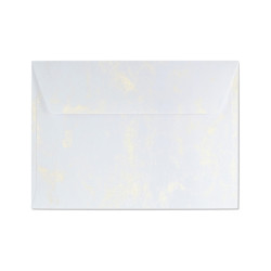 Конверт Galeria Papieru "Marble Metallic Light Gold", Светло-золотой, с мраморным эффектом.