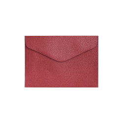Krāsainas aploksnes Galeri Papieru Pearl C6 150g/m2, 10gab/iep, Red