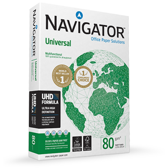 Бумага Navigator "Universal", White, Без замятий