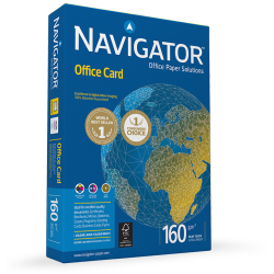 Papīrs Navigator Office Card A4, 160g/m², 250 loksnes, balts