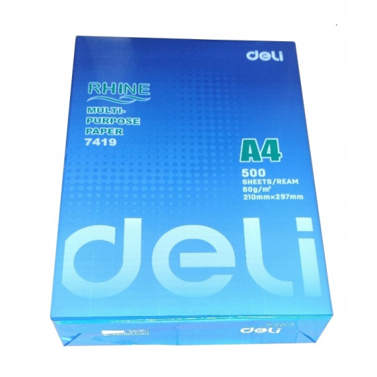 Papīrs Deli A4, 80g/m², 500 loksnes, balts
