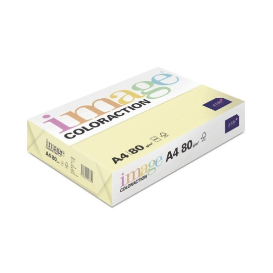 Krāsains papīrs Image Coloraction A4, 80g, 500 loksnes,  Desert / Pale Yellow