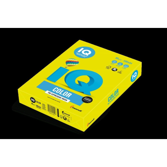 Бумага Koopiapaber IQ NEOGB A4 80г неоново-желтая