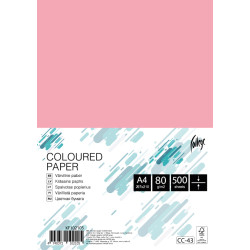 Krāsains papīrs College A4, 80g/m², 500 loksnes, CC43, Pink