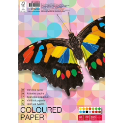Цветная бумага College "College", Multicolor, Двусторонняя