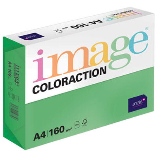 Krāsains papīrs Image A4 160g/m², 250 loksnes, Nr.61, Deep green