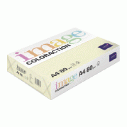 ***Krāsains papīrs Image A4 80g, 500 loksnes gaiši dzeltena Nr.53