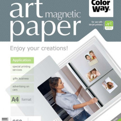 Фотобумага ColorWay ART Магнитная 650г/м² A4