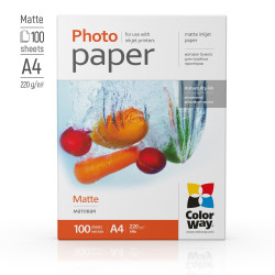 Фотобумага ColorWay Matte 220г А4 100л