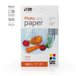 Фотобумага ColorWay Матовая 220г 10x15
