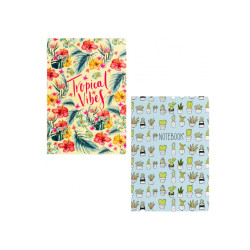Klade cietos vākos OPTIMA Tropical Vibes A5 (80)