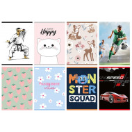 *Klade GIMBOO A5 32 lpp. rūtiņu (asorti)