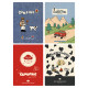 Блокнот Deli LOVELY PETS L98100-03 100л линейка ассорти Спираль
