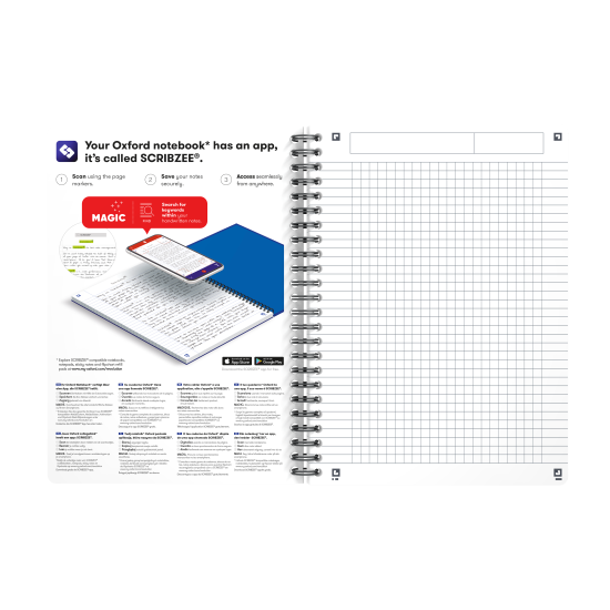 Тетрадь Oxford Essentials A5 в клетку 90 г Optik Paper SCRIBZEE