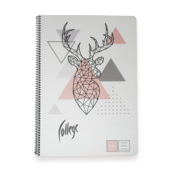 Līniju klade ar spirāli College VIP A4, 48 lapas, plastikāta vākos