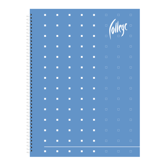 Rūtiņu klade ar spirāli College Supreme A4, 60 lapas, mīkstos vākos