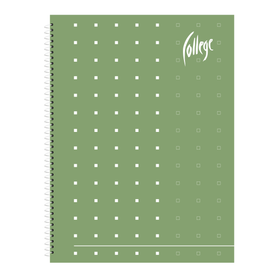 Rūtiņu klade ar spirāli College Supreme A4, 60 lapas, mīkstos vākos