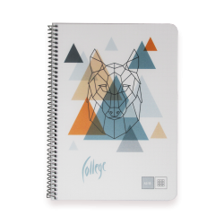 Rūtiņu klade ar spirāli College VIP A5, 48 lapas, plastikāta vākos