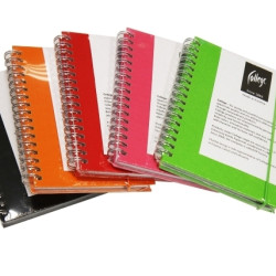 Блокнот Notebook  College A6 70 листов двойная спираль сбоку текстильная обложка