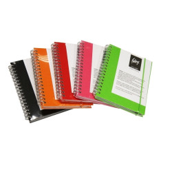 Блокнот Notebook  College A6 70 листов двойная спираль сбоку текстильная обложка