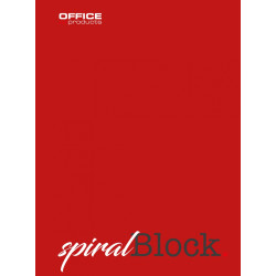 Klade ar spirāli Office Products A4 (80) līn., sark.kr.