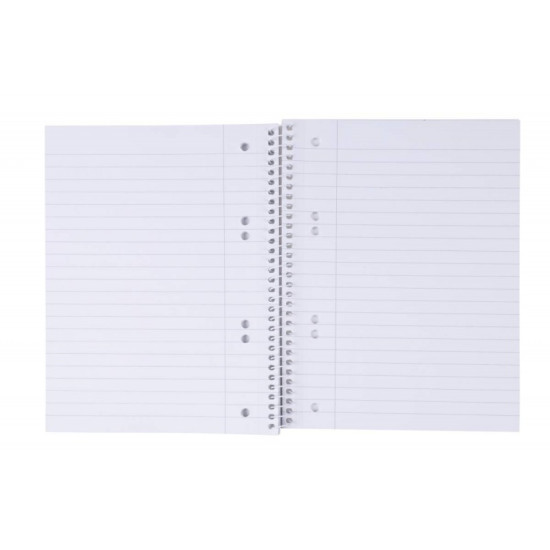 Klade ar spirāli Office Products A5 (80) līn, tumši zila kr.